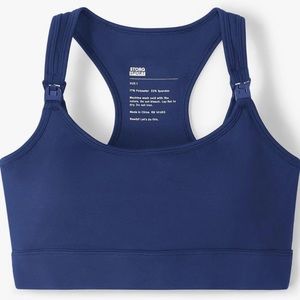 Storq sports bra nursing navy (2)
